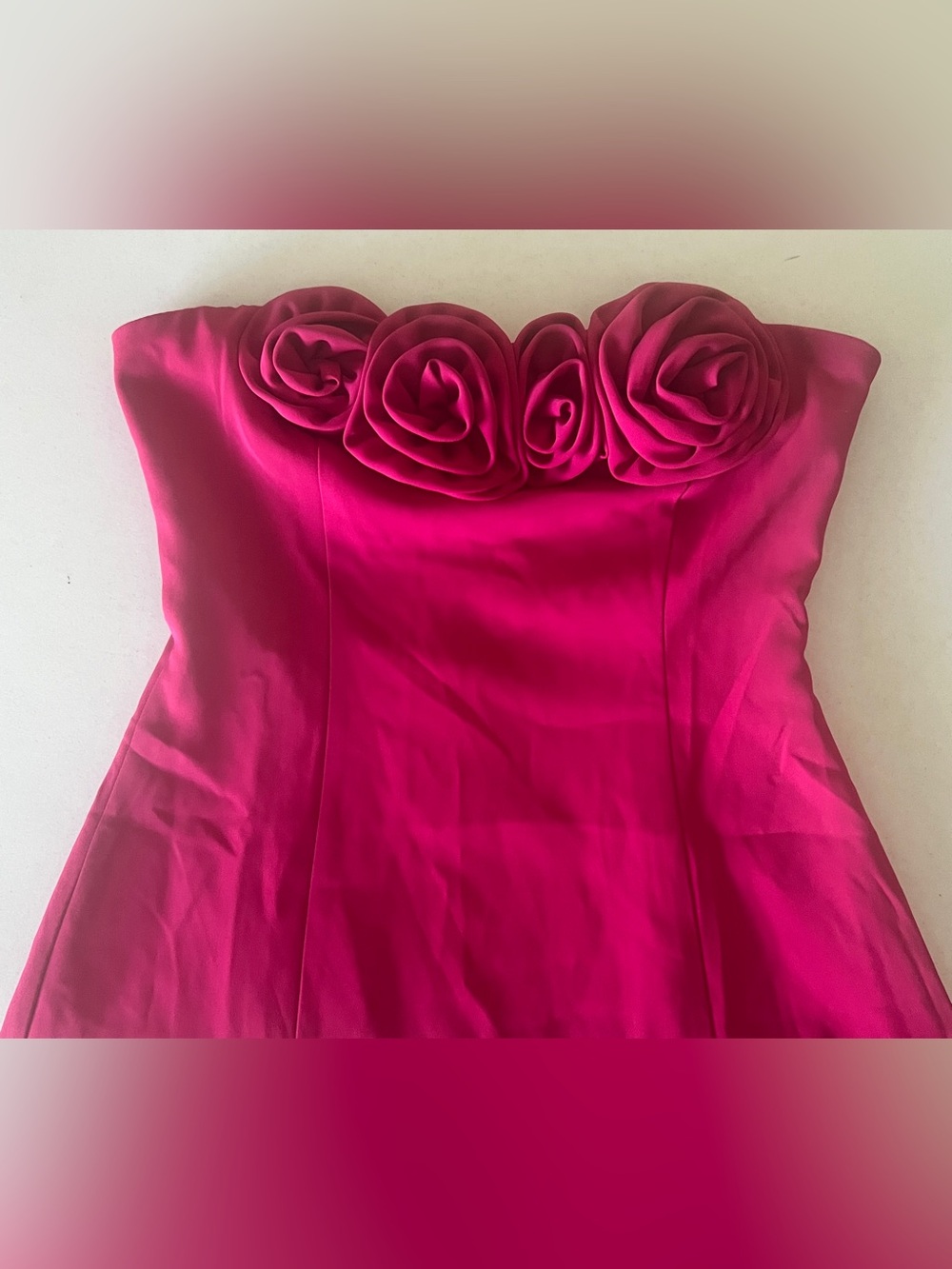 Peppermayo Patsie Strapless Fuchsia Mini Dress